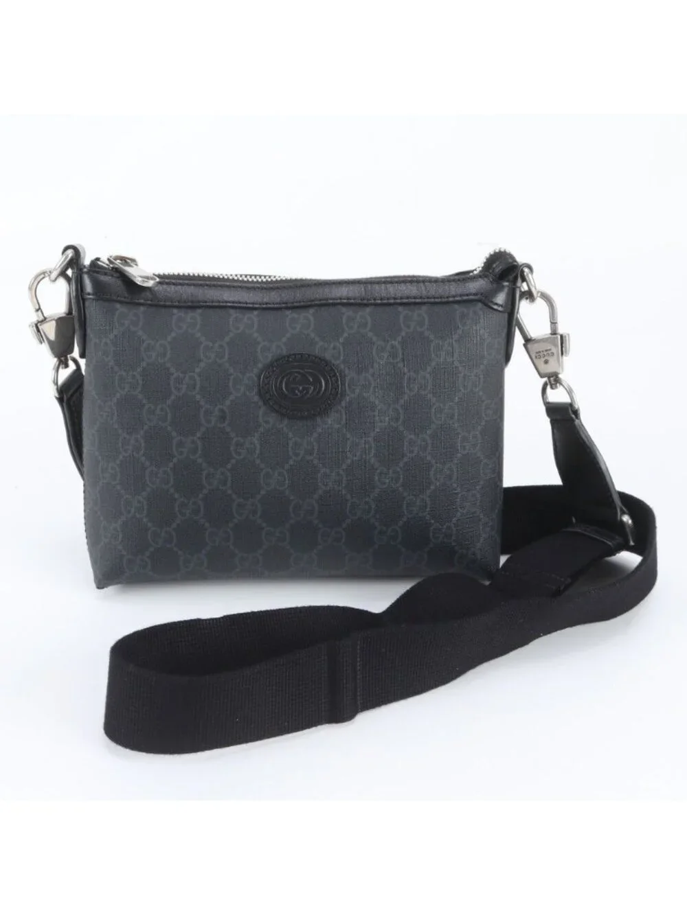 Gucci GG Supreme Leather Shoulder Bag Crossbody Messenger Business
